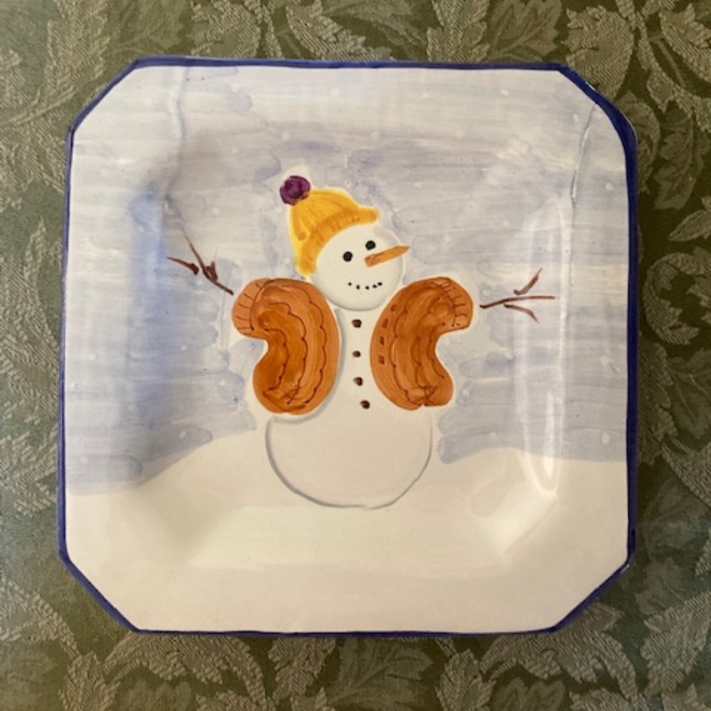 Nordstrom Holiday Snowman Plate